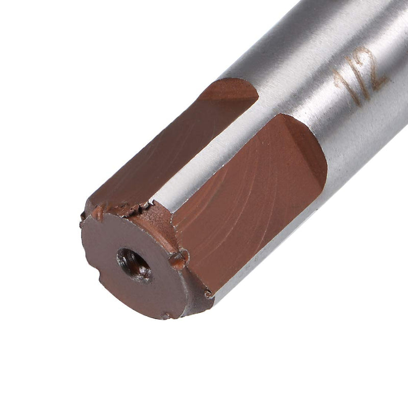 [Australia - AusPower] - uxcell Hand Reamer 1/2" High Speed Steel H7 6 Straight Flutes Hand Milling Cutter Tool Reaming Drill Bit for Metal 1/2" 
