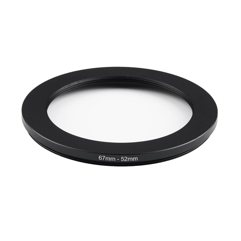 [Australia - AusPower] - 67mm Lens to 52mm Camera Lens Adapter 67mm to 52mm Step Down Ring Adapter Ring for All Brands of UV ND CPL, with Premium Lens Wiping Cloth 2 Pack (67mm-52mm) 67mm-52mm 