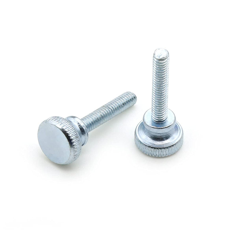 [Australia - AusPower] - 50 Pieces Flat Knurled Head Fully Threaded Thumb Screws Bolts Fastener, Thumbscrew Threaded Knurled Grip Knobs Thumb Screw (M4x20) M4x20 50 
