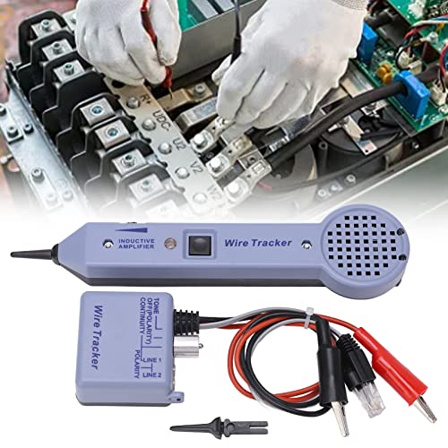 [Australia - AusPower] - Wire Tracer Kit Network Cable Tester Adjustable Induction Amplifier Tone Generator Probe Tool for Cable Tracing 