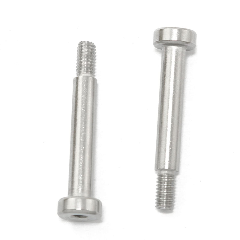 [Australia - AusPower] - 4pcs 304 Stainless Steel Hex Socket Shoulder Bolt M4 Thread 5mm Shoulder Dia 25mm Shoulder Length for Textile, Hydraulic, Injection Molding and Machinery Industries M4x25mm 