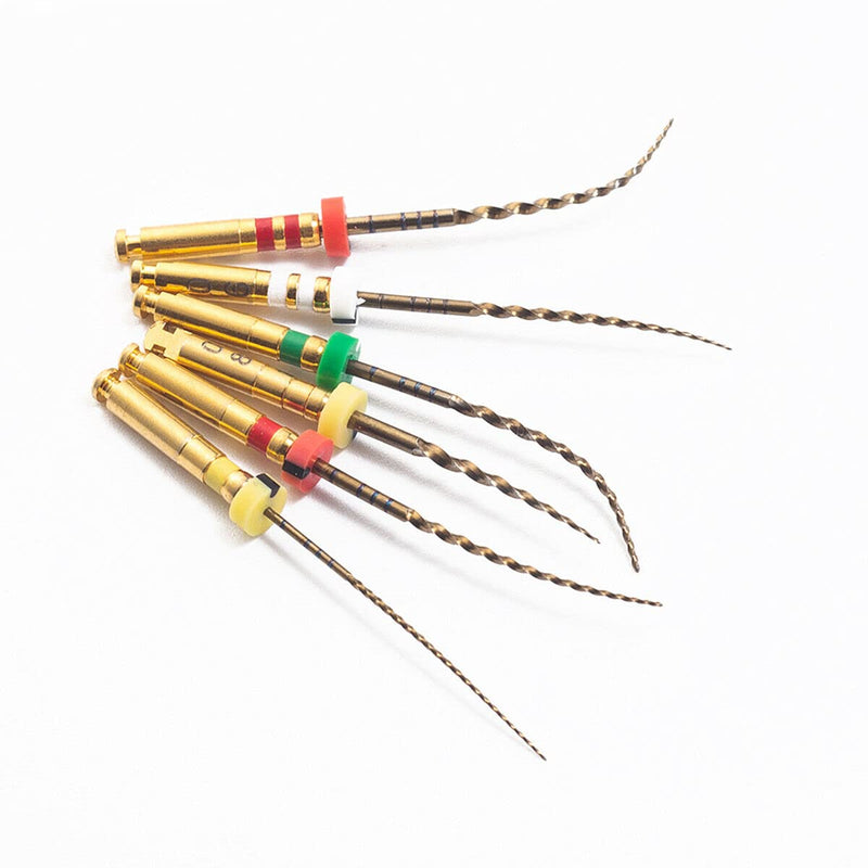 [Australia - AusPower] - Dental Endodontic Niti Rotary Files 6PCS X3-Pro Glod Taper Endo Root Canal Treatment File (31MM Assorted) 31MM Assorted 