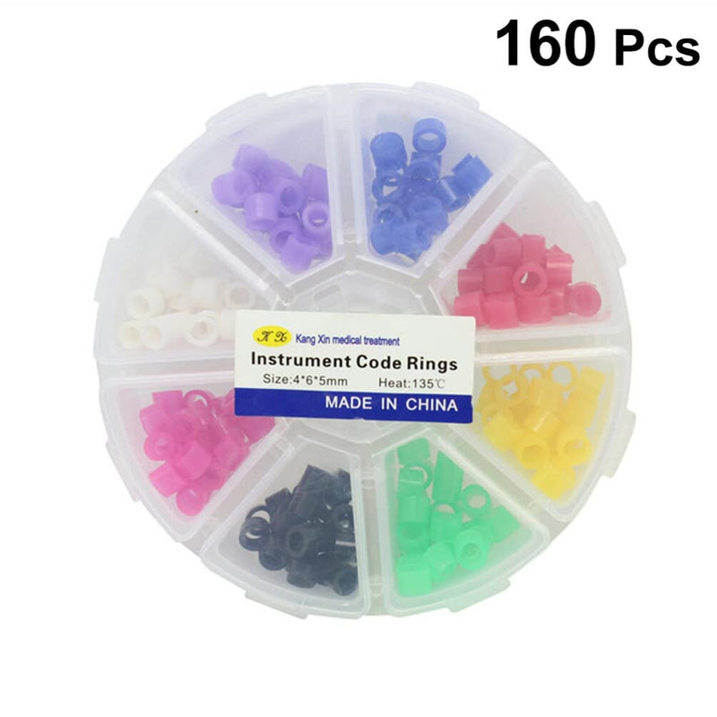 [Australia - AusPower] - Healifty Dental Code Rings, 320pcs Silicone Color Code Rings for Distinguish Dental Instruments, Easy Clean, Non?Toxic, Orthodontic Code Ring for Scaler Dental Tool 320pcs Style 3 