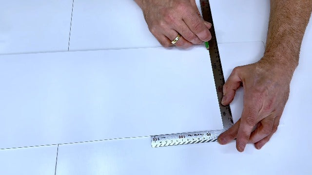 Angle Ruler Siumir Stainless Steel L Shape Ruler 150 x 300 mm 90 Degree Right Angle Ruler Double Scale for Carpenters, Architects and Engineers