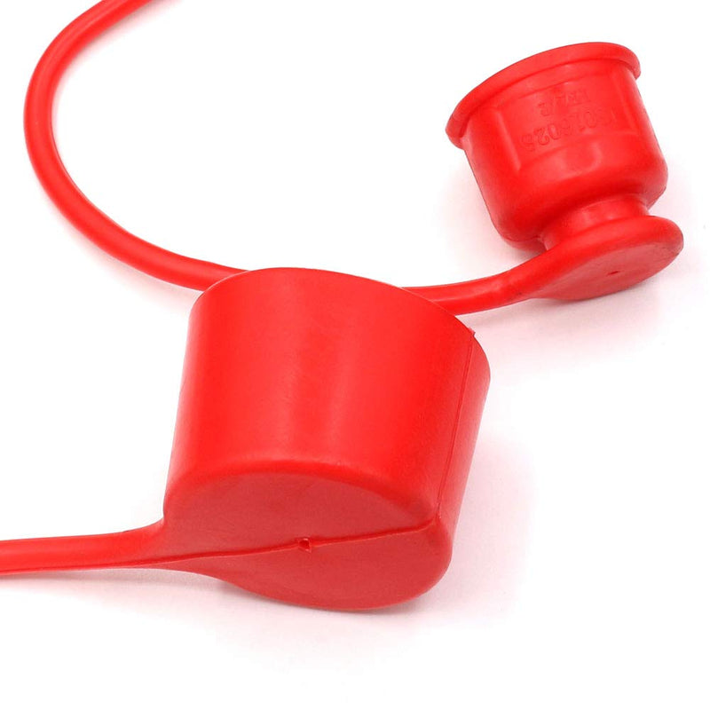 [Australia - AusPower] - 3/8" Skid Steer Bobcat Flat Face Hydraulic Coupler Dust Cap and Plug,CEKER Rubber Covers for ISO 16028 1/2 Hydraulic Male Female Coupling 2set 3/8 Dust cap 2set 