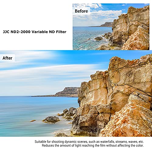 JJC 58mm ND Filter ND2-2000 VND Variable Neutral Density Adjustable Fader