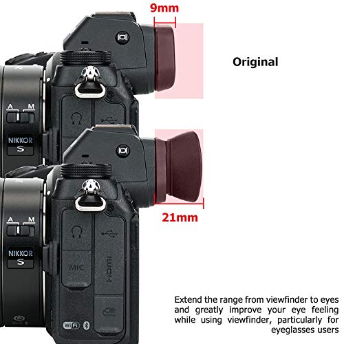 Round DK-29 Eyecup+ Square DK-29 Eye Cup: Round Z6III Z6II Z7II DK-29 Eyecup with Square DK-29 Eye Cup