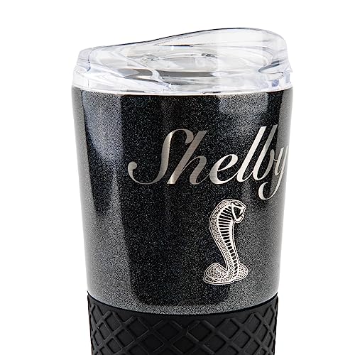 Double-Walled Insulated Stainless-Steel Shelby Onyx Tumbler Mug | Holds 24 ounces | Vacuum Insulation | Accommodates Hot or Cold Drinks | Tight-Fitting Spill Resistant Lid