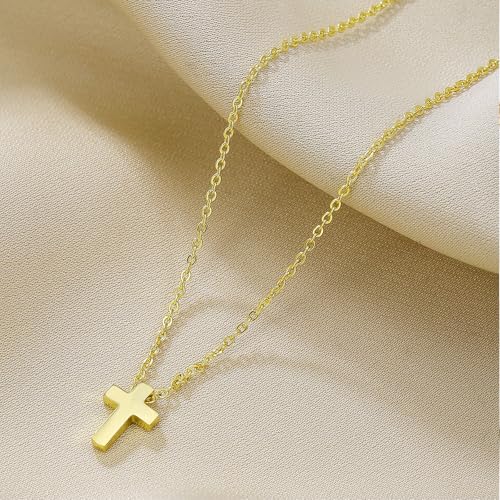 Cremation Jewelry Cross Urn Necklaces for Ashes for Women Men Memorial Keepsake Pendant Human Ashes Gold