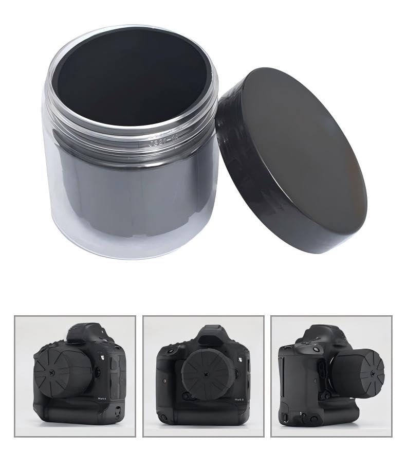 Universal Silicone Lens Cap for DSLR & Mirrorless Cameras, Waterproof & Dustproof Camera Lens Protector, Fits 60-120mm Lenses, Shockproof Lens Cover Compatible with Canon, Nikon, Sony, Sigma (3 PCS) 3 PCS