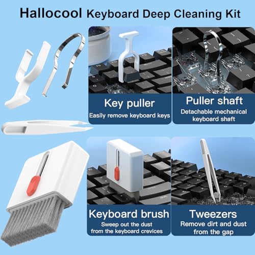 Electronics Cleaning Kit 32 in 1 Multi-Functional Keyboard Cleaning Kit White