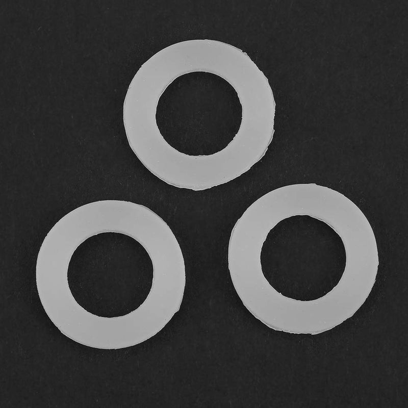 [Australia - AusPower] - 12PCS Silicone Gaskets Flat Washers Rubber O Ring Sealing Washers Assortment Kit for Sealing Faucet Pipe Water Tap Bellows Hoses (3/4") 3/4" 