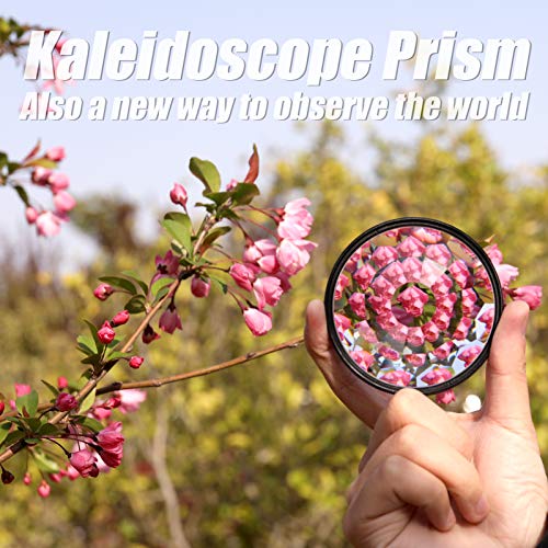 Explopur 77mm Kaleidoscope Prism Camera Glass Filter Variable Number of Subjects SLR Photography Accessories