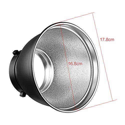 Soonpho 7" Standard Reflector Diffuser Lamp Shade Dish with 20° /40°/ 60° Degree Honeycomb Grid White Soft Cloth for Bowens Mount Studio Strobe Flash Light Speedlite