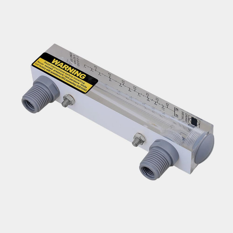 [Australia - AusPower] - CNBTR Panel-Mount Water Flowmeter, Liquids Flowmeter with Acrylic Plastic Rectangular Body (0.2~1GPM) 0.2~1GPM 