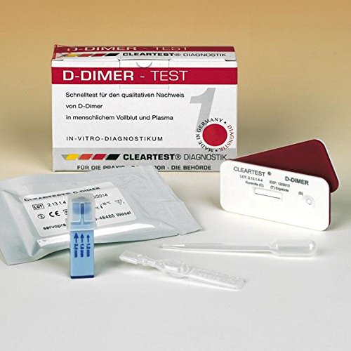 Cleartest 6690862 Quick Test, D-Dimer (Pack of 10)