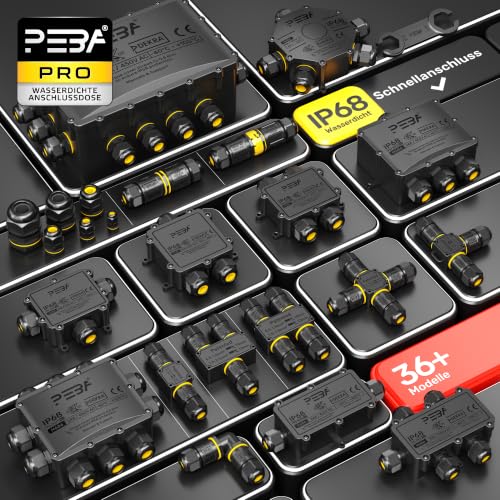 PEBA Waterproof Sealing Plug for Junction Boxes M20 M25 Accessories for Junction Box Cable Connector Sealing Plugs Pack of 10 Black
