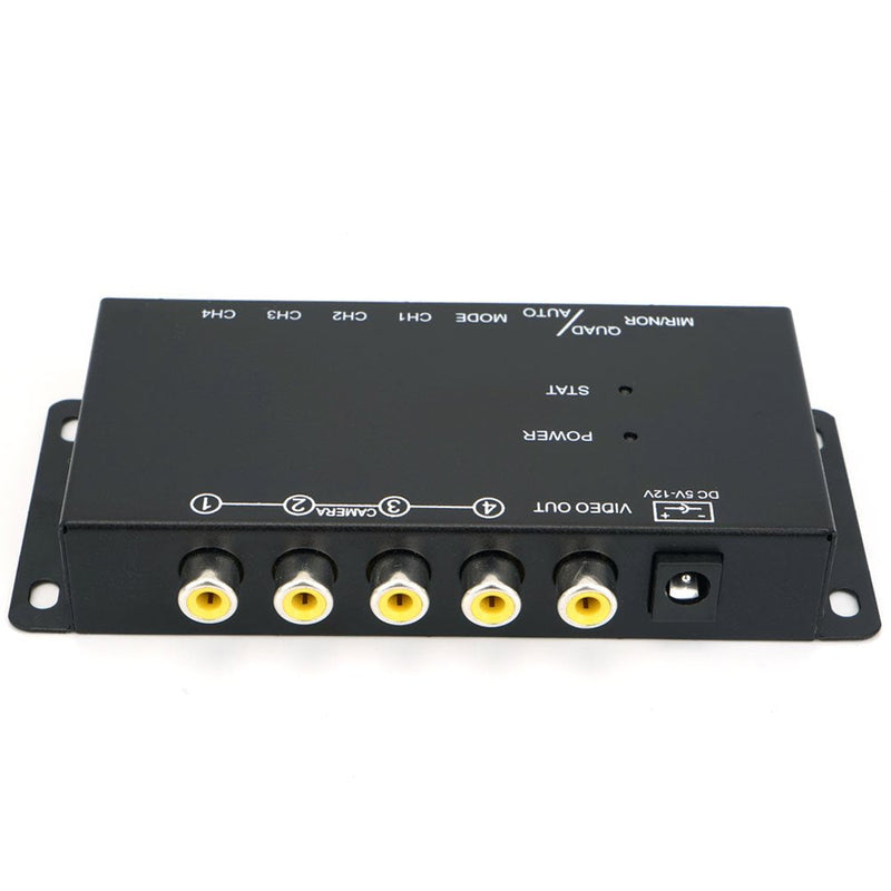 [Australia - AusPower] - Toughsty™ 4Ch Mini Color Video Quad Splitter Multiplexer Processor Switcher for CCTV Security Camera 