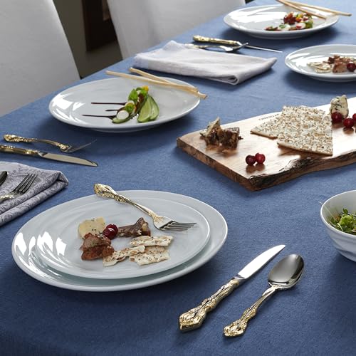 Oneida Golden Michelangelo 5 Piece Fine Flatware Set, Service For 1 5-Piece Flatware Set