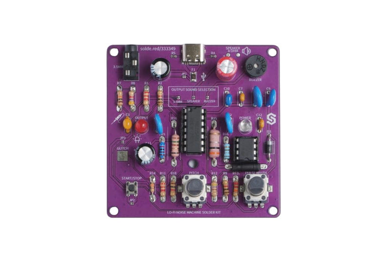Soldered Lo-Fi Noise Machine Solder Kit, Made in EU, 333349