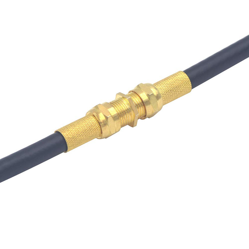 [Australia - AusPower] - VCE Coaxial Cable Connector, RG6 Coax Cable Extender F-Type Gold Plated Adapter Female to Female for TV Cables, 2 Pack 