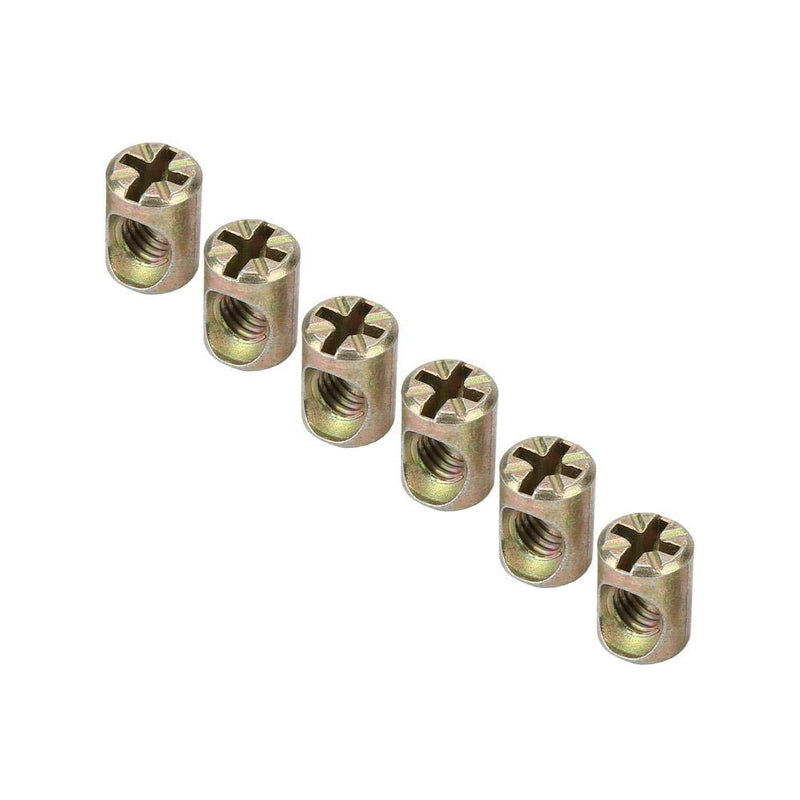 [Australia - AusPower] - Furniture Barrel Nut,30pcs M6 Furniture Barrel Nut Dowel Cabinet Connectors Embedded Nuts Fasteners 
