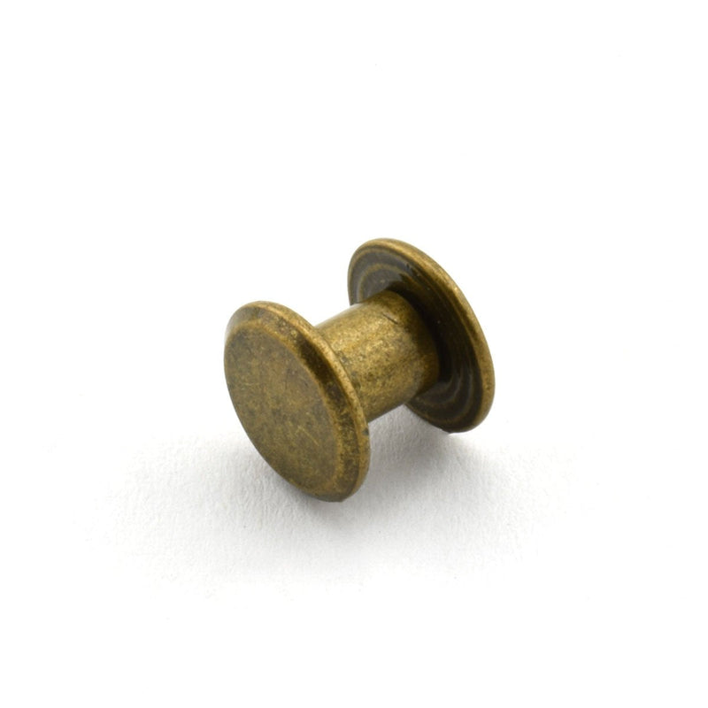 [Australia - AusPower] - LQ Industrial 120pcs Chicago Screw Cross Head Phillips Drive Binding Screws Rivet Book Binding DIY Leather Craft Assembly Bolt 5x6mm Bronze 