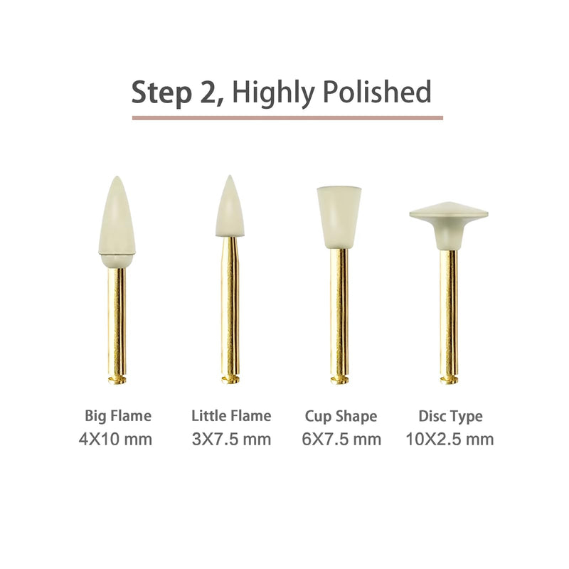 [Australia - AusPower] - Dental Composite Polishing Kit, Dental Dimond Impregnated Polishing System for Polishing Sanding Finishing Grinding Dental Lab Tool 