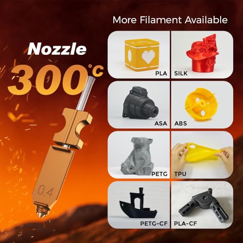 Flashforge Nozzle Assembly for AD5X 3D Printer, 0.6mm 0.6