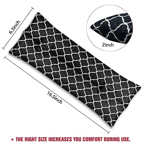 Mastectomy Pillow,Post Heart Surgery Seatbelt Pillow,hysterectomy recovery,c section Recovery,Insert Icebags Pockets chemo port pillow,Pacemaker Seatbelt Protection,Great Breast Cancer Gifts for Women Black&white