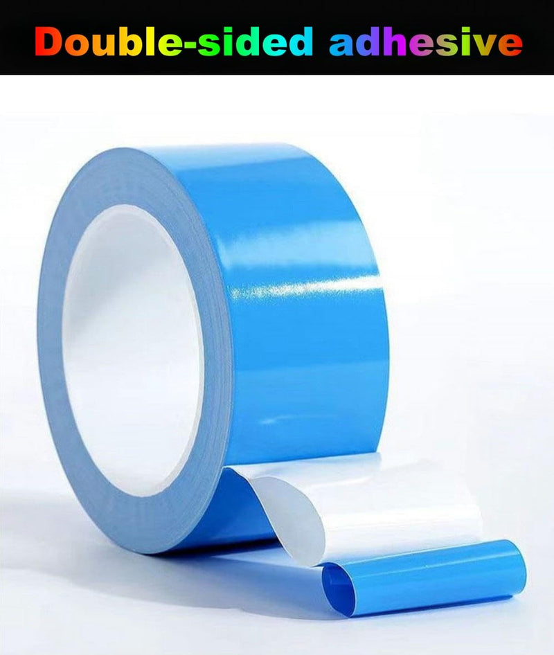 Double Sided Tape Heavy Duty 2 inch x 50FT Thermal Adhesive Tape Insulation/ High Temp Resistant Two Sides Super Sticky Fabric Tape for Mount Heatsink, DIY Crafts Make, Fixed Carpet, Woodworking Item 2inch x 50 Feet