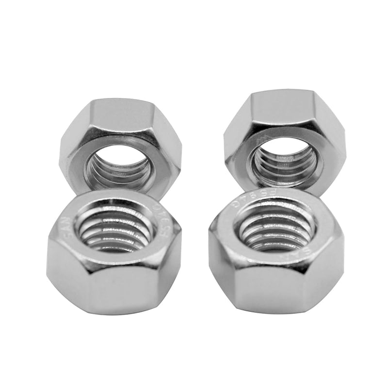 [Australia - AusPower] - Beduan 100PCS 1/4"-20 Nuts 18-8 304 (A2-70) Stainless Hardware Nuts Commercial Grade for Boats Dock Car 1/4-20 Packof 100 