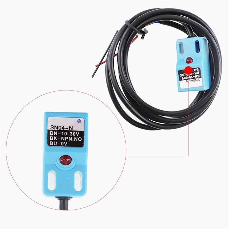 [Australia - AusPower] - 5 Pcs SN04-N NO Normal Open NPN Inductive Proximity Sensor Switch Detector 4mm 3 Wire DC 
