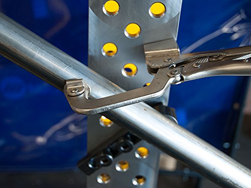 [Australia - AusPower] - Inserta Pliers, ?5/8" Insert, 2" Throat Depth, 2-3/8" Opening, Table Mounted Clamp, Rear Crank Handle, For BuildPro Welding Tables, PTT522K, BuildPro Throat 2"/Opening 2-3/8" 