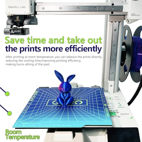 2025 Upgraded Supertack 3D Cool Bed GECO Plate PLA Plate (No Heating) Compatible with Bambu-Lab A1mini Build Plate 3D Printer 184 x 184 mm Magnetic Spring Steel 0°C HeatingBed