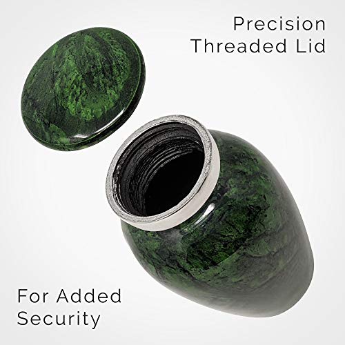 4 Pack Small Cremation Urn for Human Ashes Keepsake | Miniature Little Memorial for Ashes | Personal Cremation Keepsake | Mini Ash Holder | Elegant Tribute for Loved Ones | TSA Travel Compliant Green 4 Green