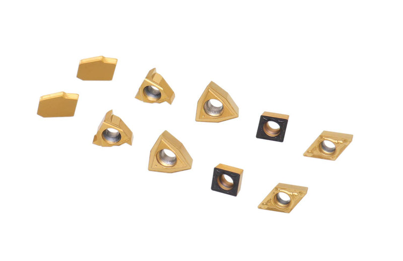 [Australia - AusPower] - Accusize Industrial Tools 2 Pc of Each Kind of Carbide Inserts for 2988-0012, CVD Coated and Tin Coated, Total 10 Pieces, 2988-0012Inserts 