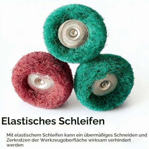 Pack of 40 Sanding Discs Polishing Sanding Disc, 25 mm Diameter with 3 mm Shaft for Dremel, for Rotary Tools and Cordless Screwdrivers, Industrial Material Sanding Attachments in 4 Grits (40 Pieces) 40 pieces.