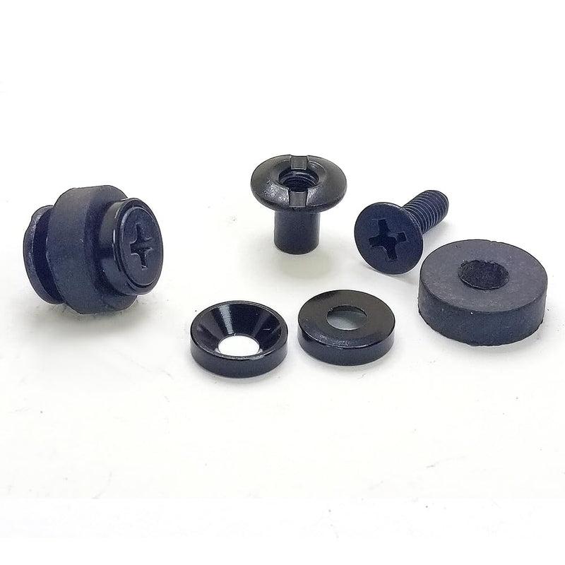 [Australia - AusPower] - Colorful Chicago Screws,Mixed Color Phillips Head Stainless Steel 304 Antirust Screw Holster Fastener eather Straps/Belts Kydex Holster/Sheath Repair (Mixed Color, 4mm Rubber pad,20 Sets) 