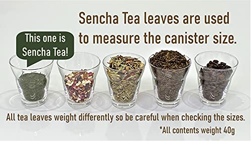 Tea Tin Canister: Florence Collection Long 5.3oz (150g) TSC-027, Japan Long 5.3oz (150g)