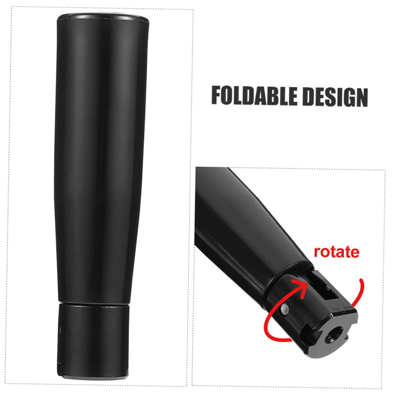 [Australia - AusPower] - Machine Tool Folding Handle Rotating Revolving Handle Lathe Machine Grip Crank Handle Grip Handwheel Handle Grip Revolving Grip Machine Handle Rotary Machine Foldable Nylon 5.00X2.20X1.60CM Black 