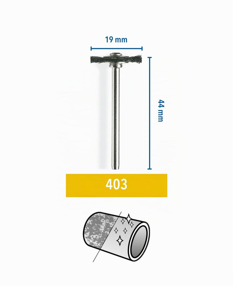 Dremel 26150403ja Twin Pack Crown Silk 19 mm 19 mm round brush