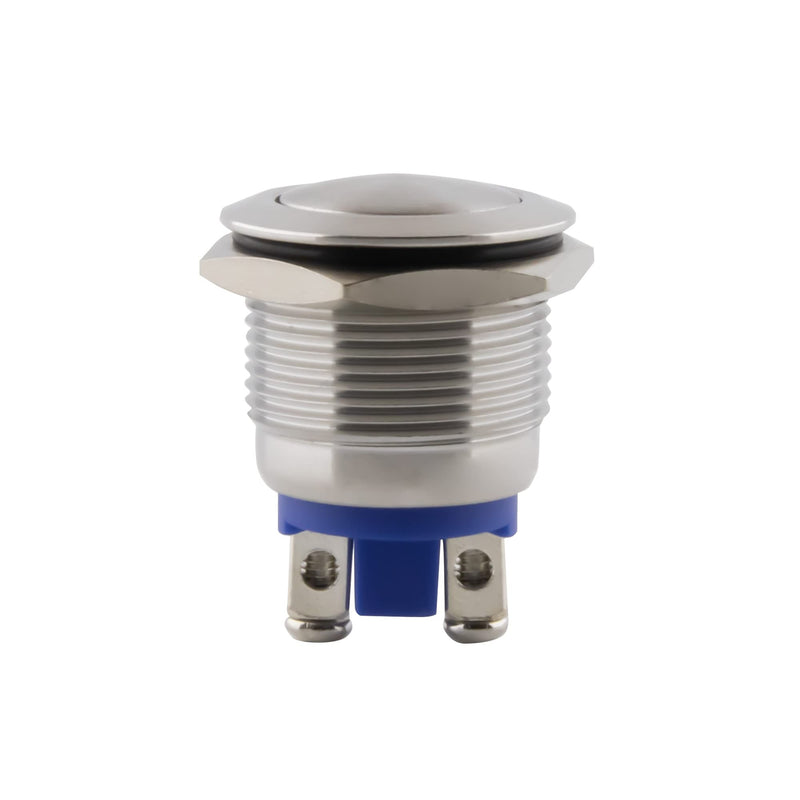 [Australia - AusPower] - SeKi 19161 Stainless Steel Push Button Diameter 19 mm Touch Button Curved Head Shape Screw Connection Bell Push Button Standard - Schraube 19 mm - curved 