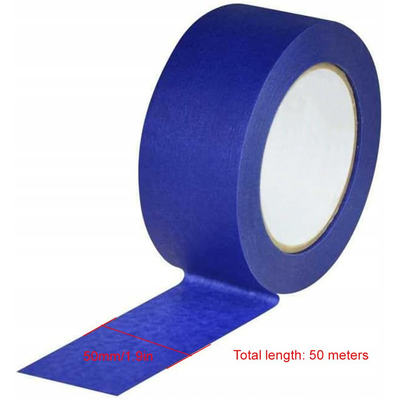 2 Rolls 2 Inch Wide Blue Painters Tape, Residue-Free Scotch Blue Masking Tape, for Home Painting, DIY Crafts, Home Renovation, Professional Painters