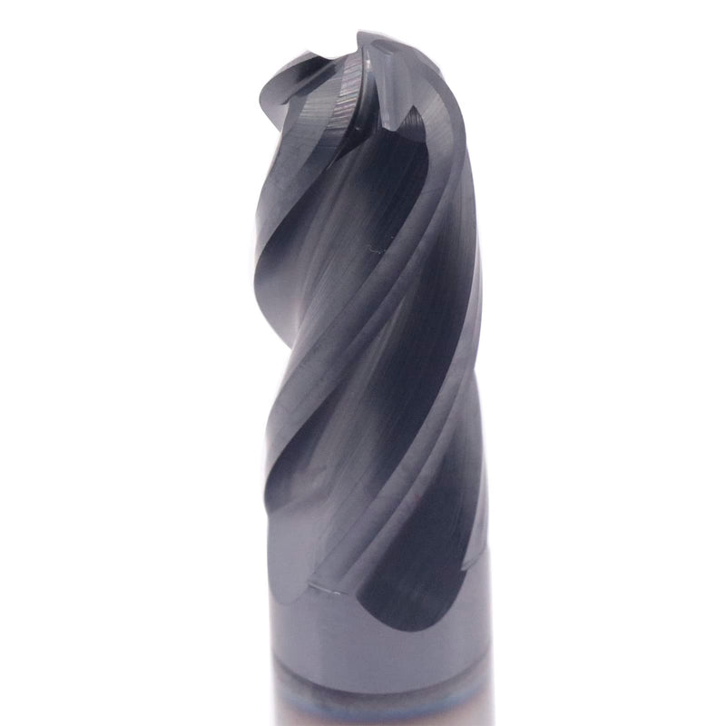 [Australia - AusPower] - BestParts High Performance Ball Nose Solid Carbide End Mill - AlTiN Coated, 4 Flute, 30 Degree Helix, 1/2" Cutting Diameter, 1/2" Shank Diameter, 1" Length of Cut, 3" Overall Length, Square End 1/2 in 