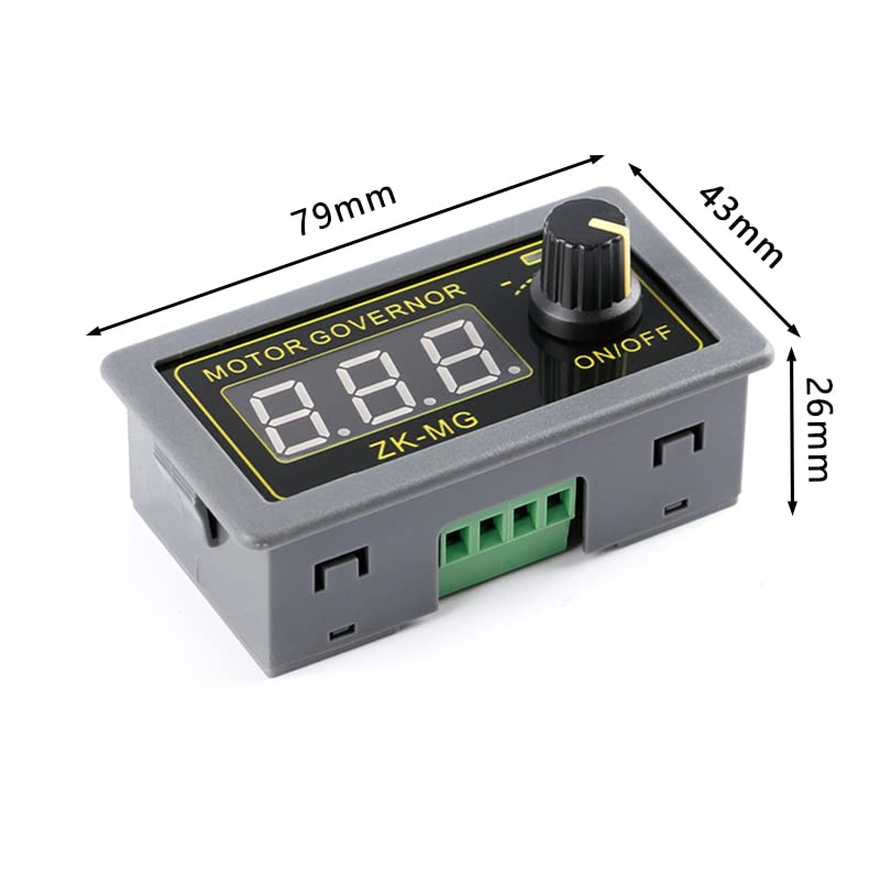 2Pcs ZK-MG PWM Motor Driver DC 5V 12V 24V Motor Speed Controller Adjustable Speed Regulator Digital Encoder Duty Cycle Frequency Housing with Stepless Variable Rotary Switch Signal Generator