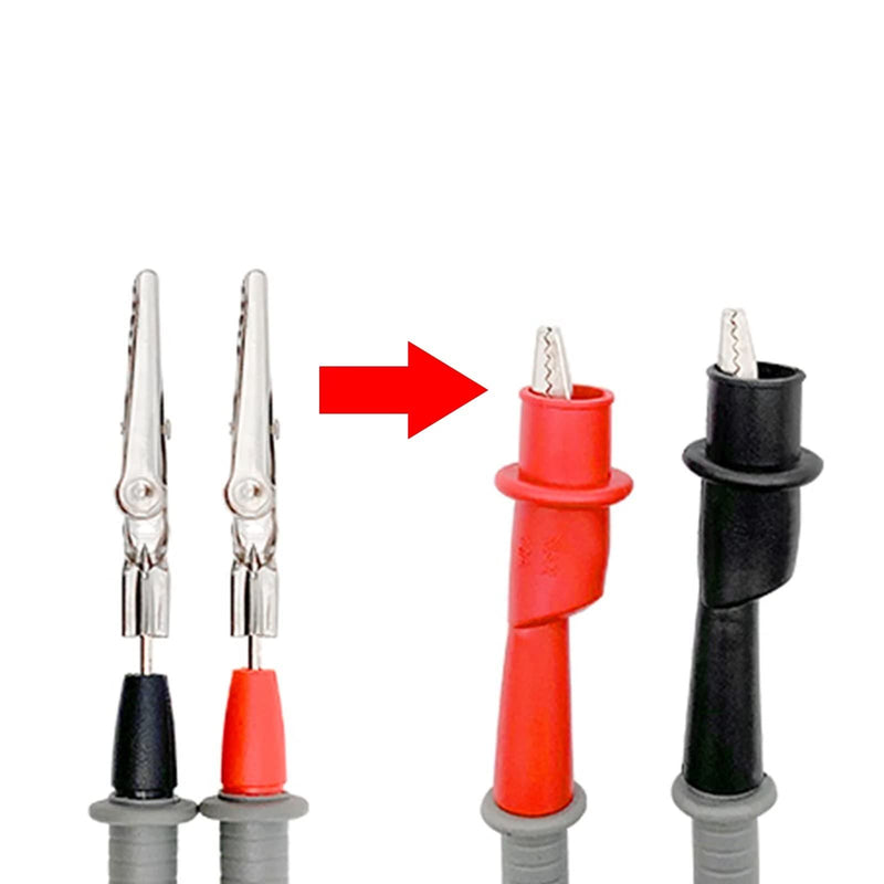 [Australia - AusPower] - Test Leads Kits for Multimeter Meter Electrical Alligator Clip Probes 1000V 20A 