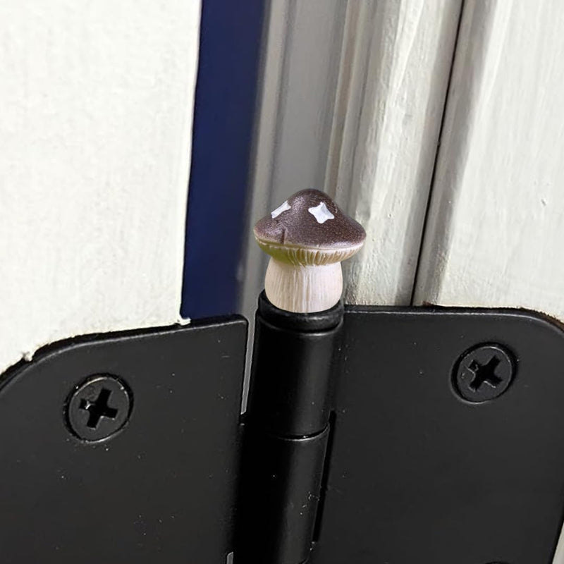[Australia - AusPower] - Door Hinge Heads Decorative Topper - Hinge Head Mushroom - Magnetic Hinge Head Trinket - Hinge Pin Topper Miniature (Mixed, Set of 6) 