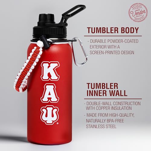 BBGreek Kappa Alpha Psi Fraternity Paraphernalia - 32 oz Tumbler 1 Count (Pack of 1) Kappa-Bottle