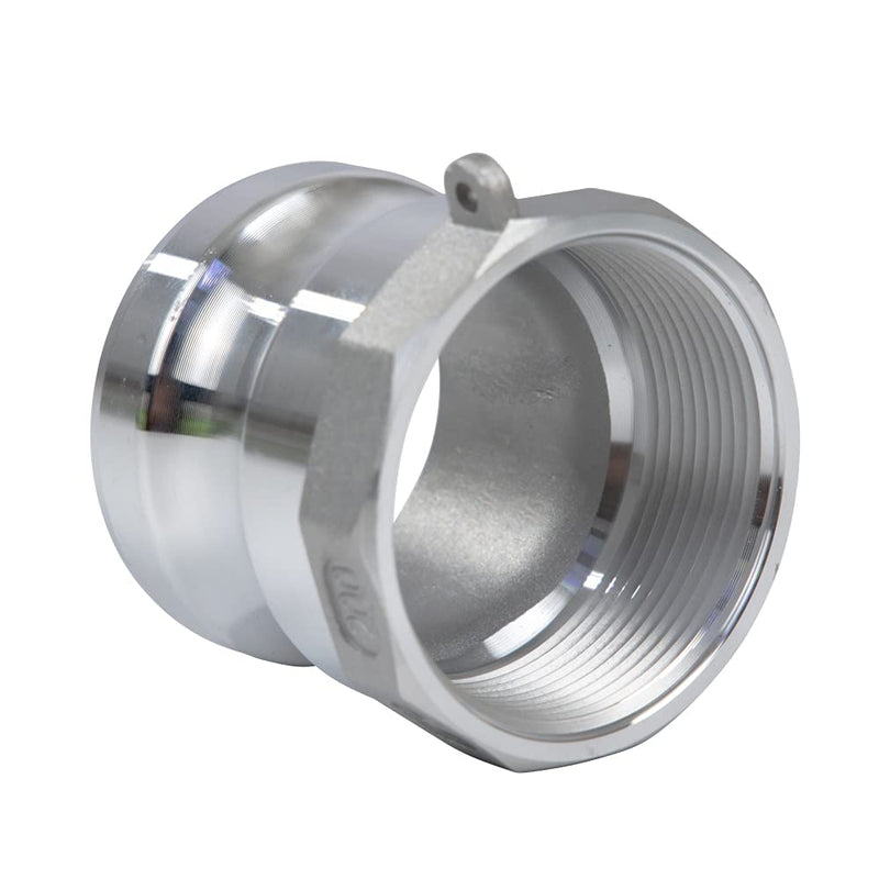 [Australia - AusPower] - 2 pcs Aluminum cam lock fittings (2" Part A) cam groove hose fitting camlock fittings, Male Adapter Female NPT Thread camlock fitting (2) 2 